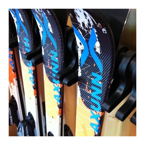 Rangement mural pour 9 paires de skis et snowboard